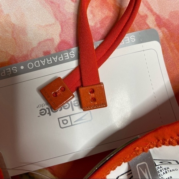 NWT Axcelerate Triangle Bikini Top - Orange - M Speedo - Picture 4 of 9
